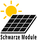 Schwarze Solarmodule